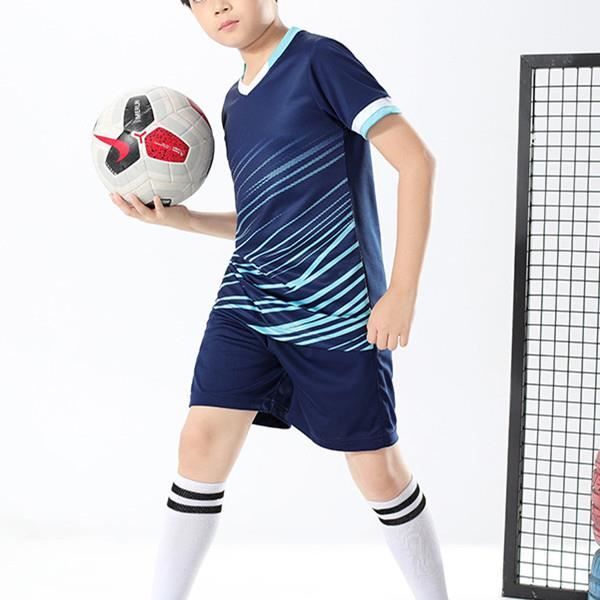 Enfant Garçon Ensemble Maillot Football, T-shirt et Shorts de Foot