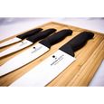 Couteau en céramique mis noir blanc 4 pièces -  ustensiles de cuisine premium - Quatre couteaux de cuisine de haute qualité-3