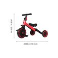 Tricycle Draisienne Vélo - Pour les Bébés et Enfants de 1 à 4 ans Rouge-3