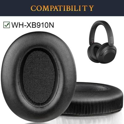 OREILLES De Rechange Pour Sony WH-XB910 / XB910N Noir