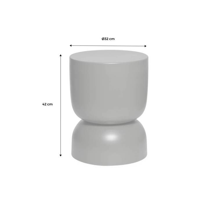 Yaheetech Table D’Appoint Ronde Jaune Moutarde – Verre Trempé & Métal – Petite Table Chevet Salon Moderne