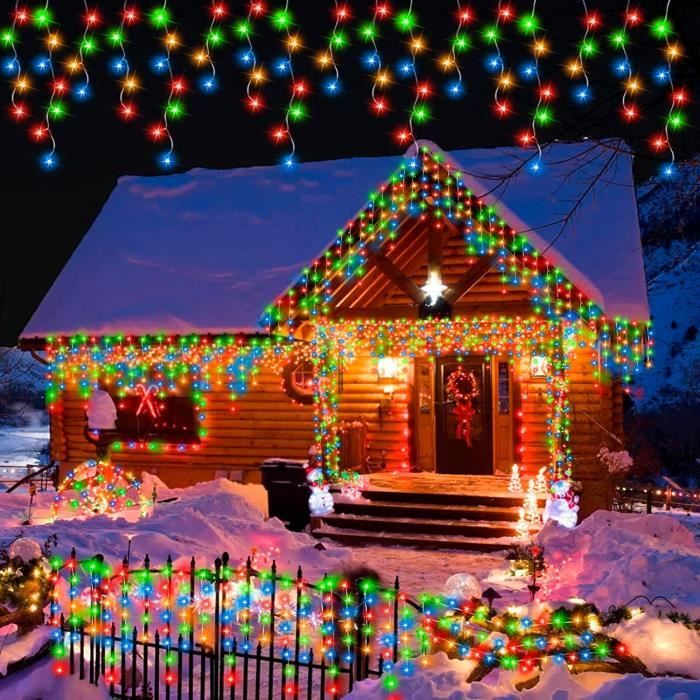 BAFAFA Guirlande lumineuse de camping 5M 10M 15M LED Lumière solaire LED  Guirlande lumineuse extérieure for la décoration d'éclairage de guirlande  de fête de Noël de vacances féeriques Avec des perles 