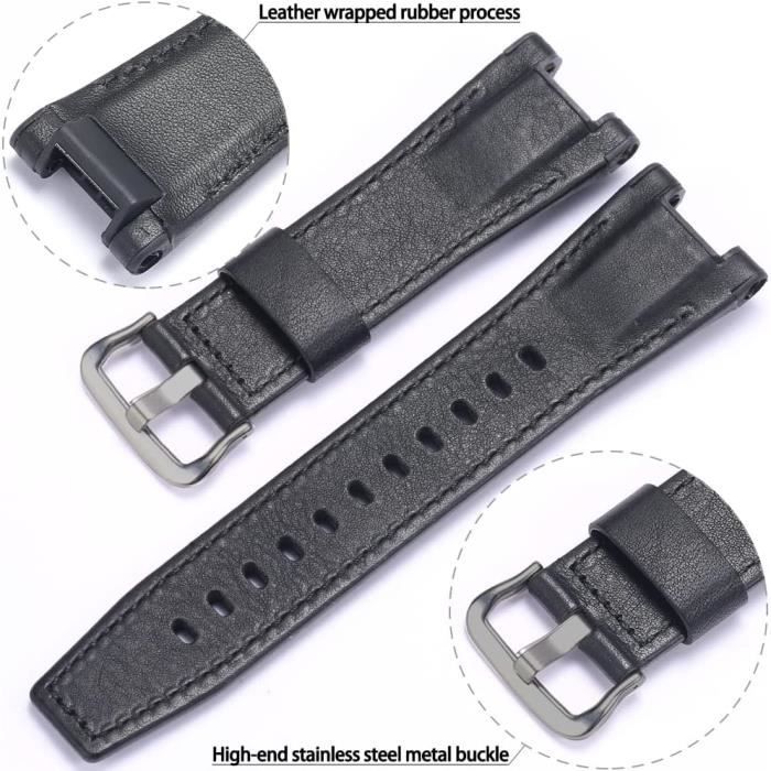 Bracelet De Montre En Cuir Compatible Avec Casio G Shock Gst B210