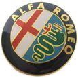 2x Ornements emblème Alfa Romeo, or, logo 74 mm, capot avant, arrière, emblème Gold 147 156 159 Brera Mito, métal[47]-0