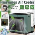 Climatiseur Portable USB Mini - Vert - Refroidisseur D'air Ventilateur de Climatisation - 4 W - 16 cm