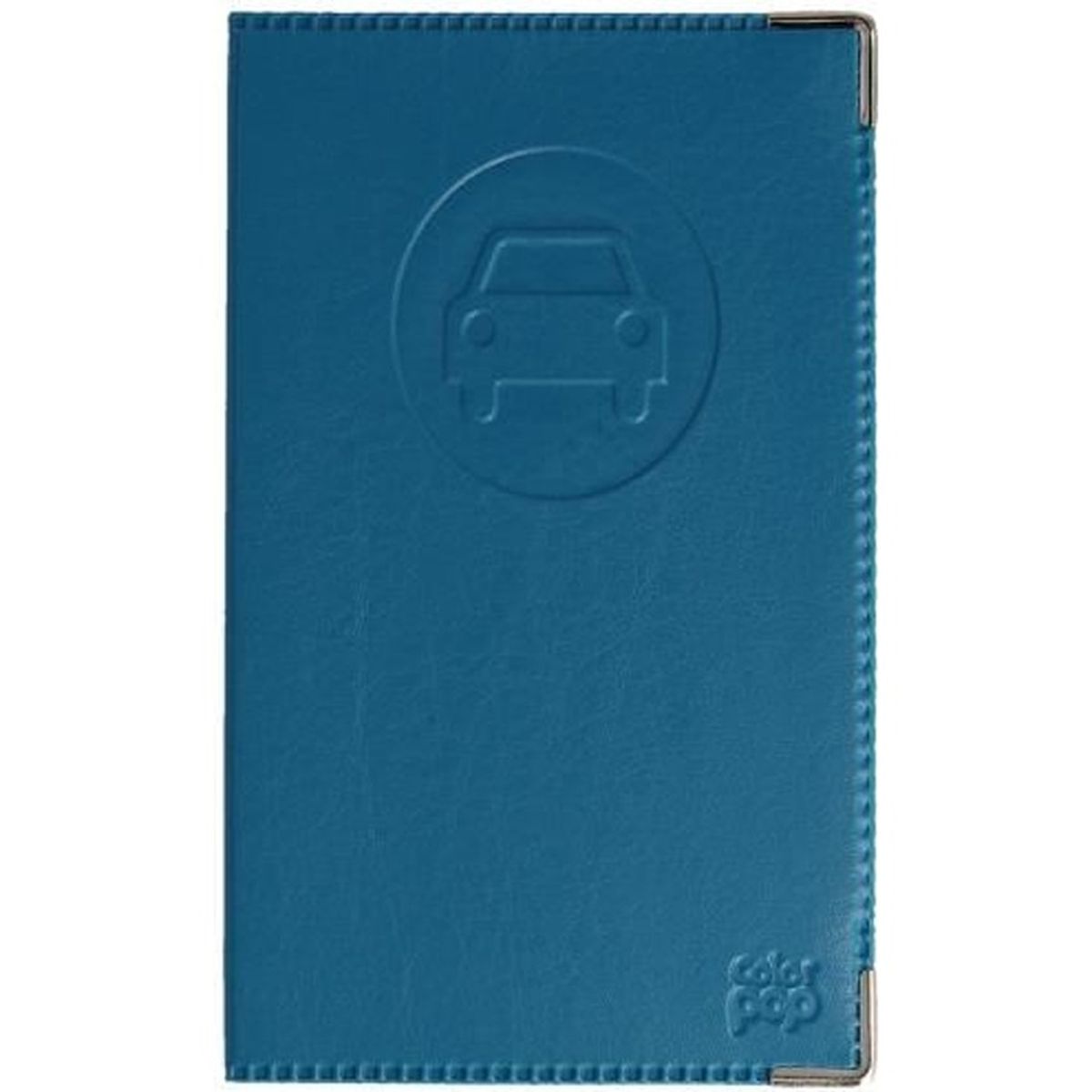 Noir Porte Papier Voiture Etui PERMIS Carte Grise Assurance Fabrication Francaise