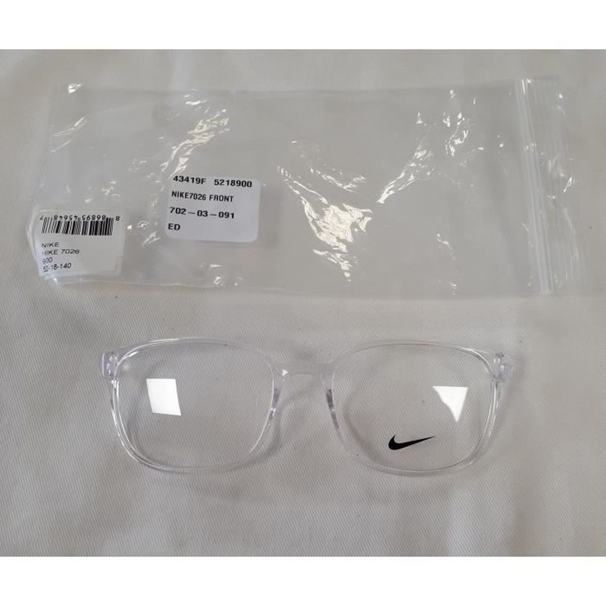 NIKE Lunettes de Transparent Front Sans Montures 7026 52-18-140 - Achat / Vente lunettes de vue NIKE Lunettes de vue Transp - Cdiscoun