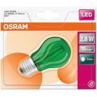 BARRITOS OSRAM Ampoule LED sphérique verre vert 1.6W E27 chaud