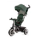 Tricycle Évolutif Kinderkraft ASTON, 9 Mois à 5 Ans, Roues Increvables, Selle Pivotante, Capote Pliante, Multi-Configurations, Vert