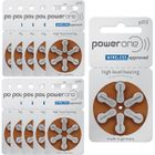 PowerOne 312 : 60 Piles Auditives Sans Mercure - lot de 10 plaquettes