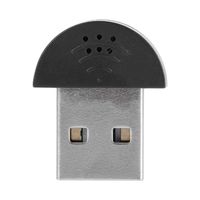 AIZ-Portable USB Mini Studio Microphone De La Parole Enregistrement Audio MIC Adaptateur Pour Ordinateur PC Noir