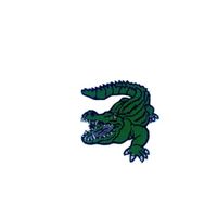 Patch ecusson brode thermocollant badge crocodile animal broderie