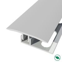 barre de seuil + base joint dilatation aluminium coloris (03) argent Long 90 cm larg 3,5cm Ht 1,5cm FORESTEA Dimensions : 900 mm x