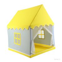 Tente de jeu pour enfants - COLAXI - Jaune - Mixte - 129,9 x 99,1 x 139,9 cm - Plastique, Tissu