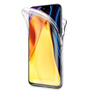 Coque Xiaomi Poco M3 + 1 Verre Trempé - Protection 360° Anti-choc Et Anti-rayures - Transparente