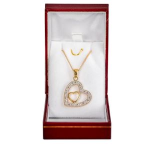 Pendentif Coeur En Or Et Vermeil BACCARAT - Neuf Avec écrin D'origine