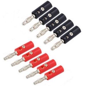 10pcs 4mm connecteurs de fiche banane empilables fiches banane sans