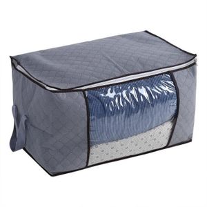 2 Sacs De Rangement 120L Pour Couette - 80x27x56cm - Tissu Non Tissé Imperméable