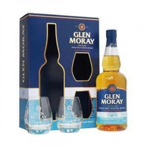 WHISKY BOURBON SCOTCH Glen Moray Peated coffret 2 verres