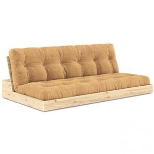 FUTON Canapé lit futon BASE pin naturel couchage transve