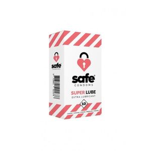 PRÉSERVATIF 10 préservatifs Safe Super Lube