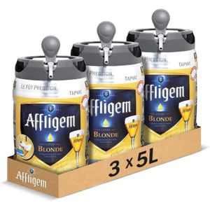 BIERE Affligem - Bière Blonde d'Abbaye 6.7° - 3 Fûts de 5L34