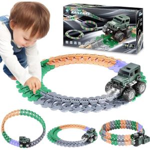 CIRCUIT Circuit Voiture Jouet pour Enfant DIY sans Gravité Pendant Circuit Voiture électrique Variété Flexible Jeux Cadeaux pour Enfants62