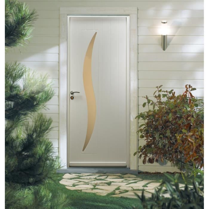 Bloc Porte ajustable décor chêne taupe VÉRONE - poussant Gauche/poignée à  droite - 204 x 83 cm