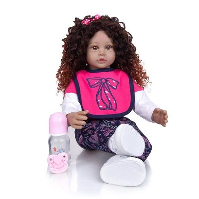 Gros 60 Cm Reborn Bebe Poupees Peau Noire Tissu Corps Bebe Enfant En Bas Age Nouveau Ne Bebe Fille Poupee Jouets Enfants Cadeau De N Cdiscount Jeux Jouets