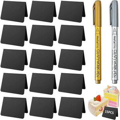 Lot De 32 Mini Tableaux à Craie En Forme De L - 100x75 Mm, Pour Mariage, Buffet, Messages