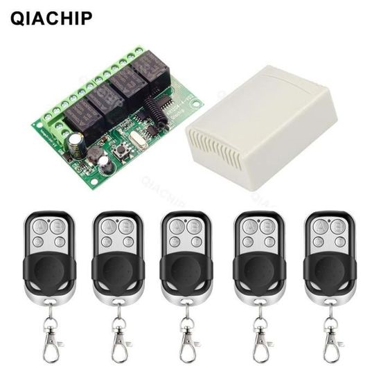 Récepteur Universel 2 Canaux 433-900 MHz – Compatible Multi-Marques, Rolling/Fixe/Learning Code, Portail & Alarme