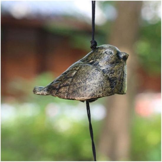 Carillon à Vent Fonte Japonaise - Cloche Feng Shui 5cm - Décoration Jardin Ou Maison - Son Apaisant