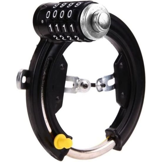 ROCKBROS - serrure de vélo en acier à Code à cinq