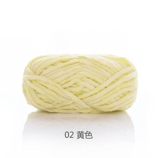 Sourcing Map Pelote De Laine Chenille Fil Velours Couverture Fil 68m 100g 6 Super Encombrant Polyester Doux Tricot Pour Crochet Tissage Sac Écharpe Chapeau, Foncé Orange