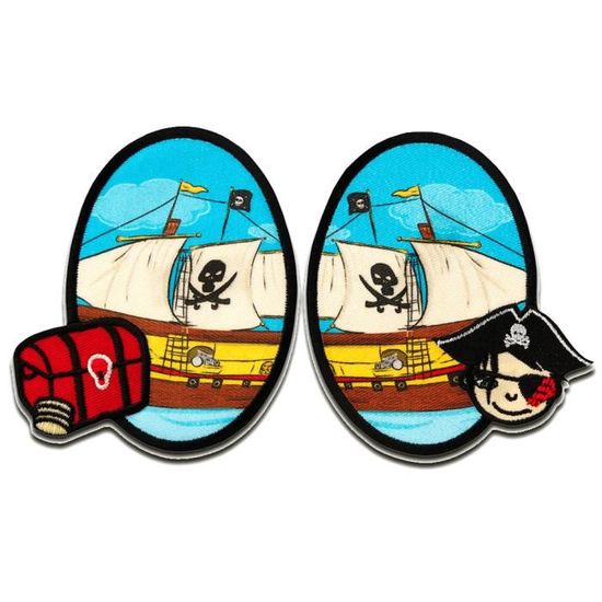 Patch Brodé Chat Pirate - Thermo-collant Ou à Coudre - Pour Vêtements, Sacs