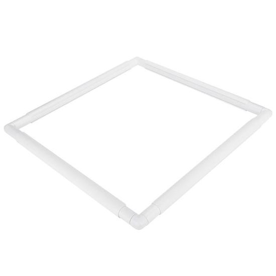 Cadre De Broderie Carré En Plastique 27.9x27.9 Cm - À Clips Pour Point De Croix, Couture, Quilting
