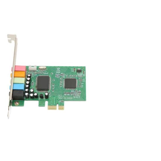 Carte Son PCIe CMI8738 4.1 Canaux 120 DB - Compatible Windows 98/2000/XP/NT, Sortie Surround, Interface PCI