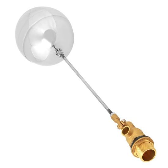 Vanne à Flotteur 1/2" Svauoumu - Laiton, Bras Réglable Pour Abreuvoir, Piscine, Aquarium - Lot De 2