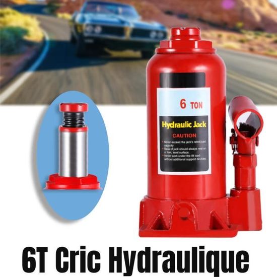 Cric hydraulique bouteille 3 Tonnes  3T Rouge Jack Bouteille Crics de  levage - Cdiscount Auto