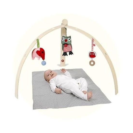 Franck Fischer Portique D Eveil Pour Bebe En Bois Naturel Cdiscount Jeux Jouets
