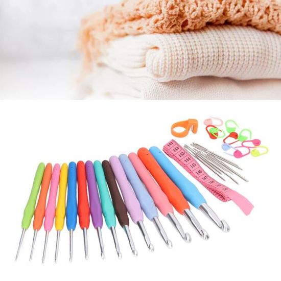 SUC-kit de crochet Ensemble de Crochets, Poignée Souple Ergonomique ...