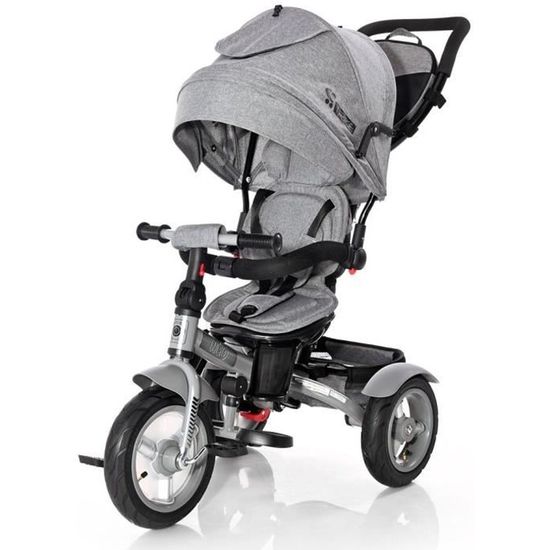 Tricycle évolutif bébé/enfant Lorelli NEO Roues gonflables Gris