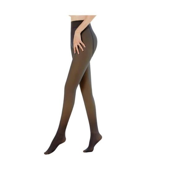 Collant Thermique Molletonné Noir Pour Femme - Hiver/automne, Opaque, Neuf Avec étiquette