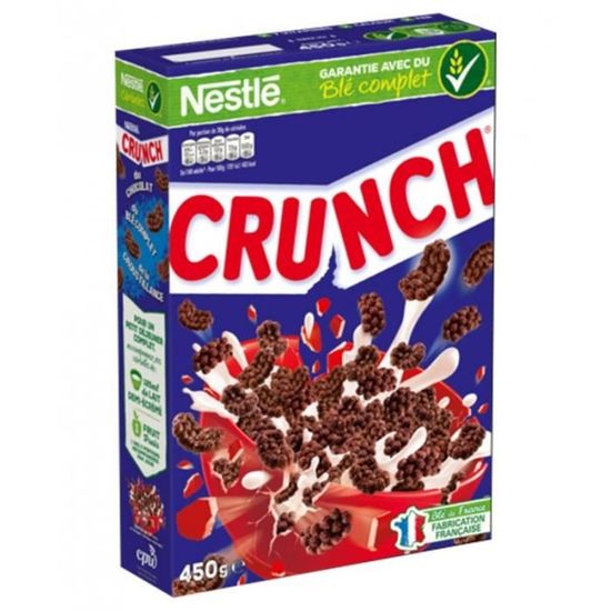 Nestlé Crunch 450g (lot de 4) Cdiscount Au quotidien