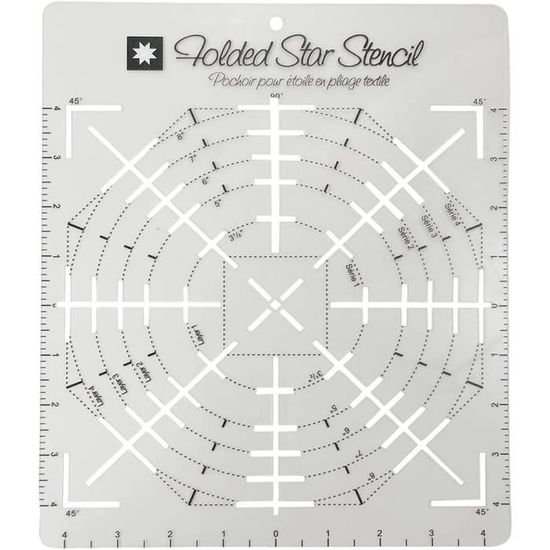 Gabarit De Couture Pour Quilting – Modèle En Polypropylène 23,3x9,4 Cm – Pour Broderie, Patchwork, Sashiko (DIY, Débutants) - 10