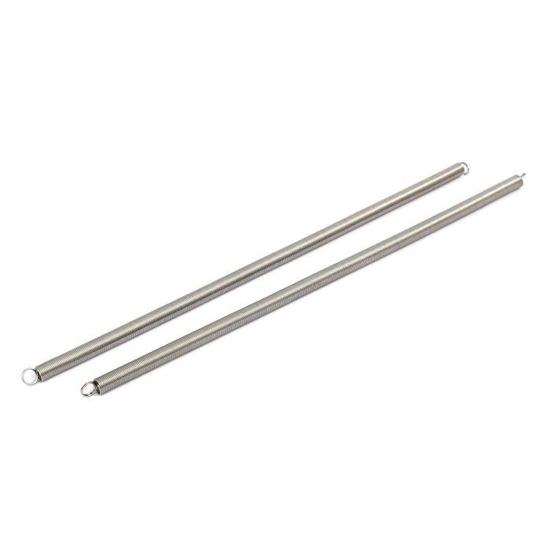 Sourcing map 0.8mmx7mmx305mm Manganèse Acier Compression Ressort Noir