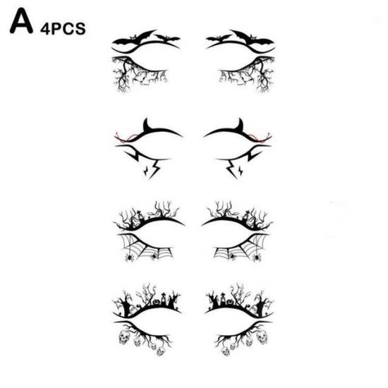 JNYUTEEN 4 Serre-Têtes + 10 Tatouages Temporaires Halloween - Bandeaux Araignée, Sorcière, Thème Effrayant Pour Fête, Carnaval, Déguisement Enfant/Adulte