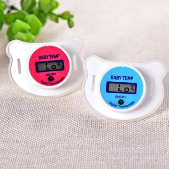 QJ04249-Thermomètre sucette Digital LCD pour bébé enfant tétine rapide précis lecture Moniteur de température Mesure Fever apparei