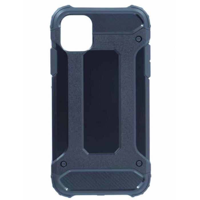 Coque antichoc noire pour iPhone 11 avec angles renforcés en caoutchouc