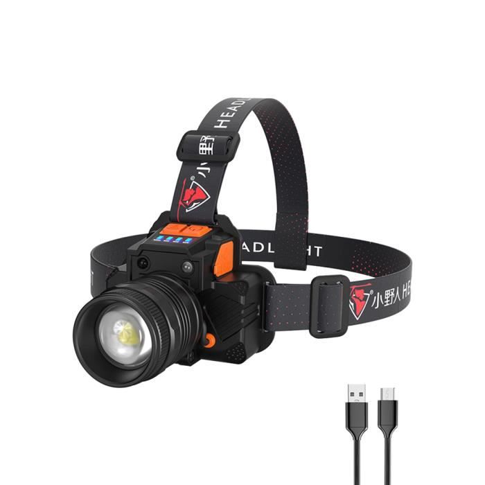 Lampe Frontale Super Puissante , Lampe Phare Rechargeable avec3 Modes de Luminisoté à Choisir,Parfait pour Camping